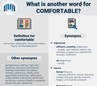 thesaurus comfortable|109 Synonyms & Antonyms for COMFORTABLE .